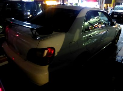 Subaru IMPREZA WRX STi (GDA) at night rear