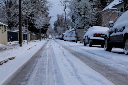 Stubenrauchstraße Griebnitzsee with snow 2021-01-30 01