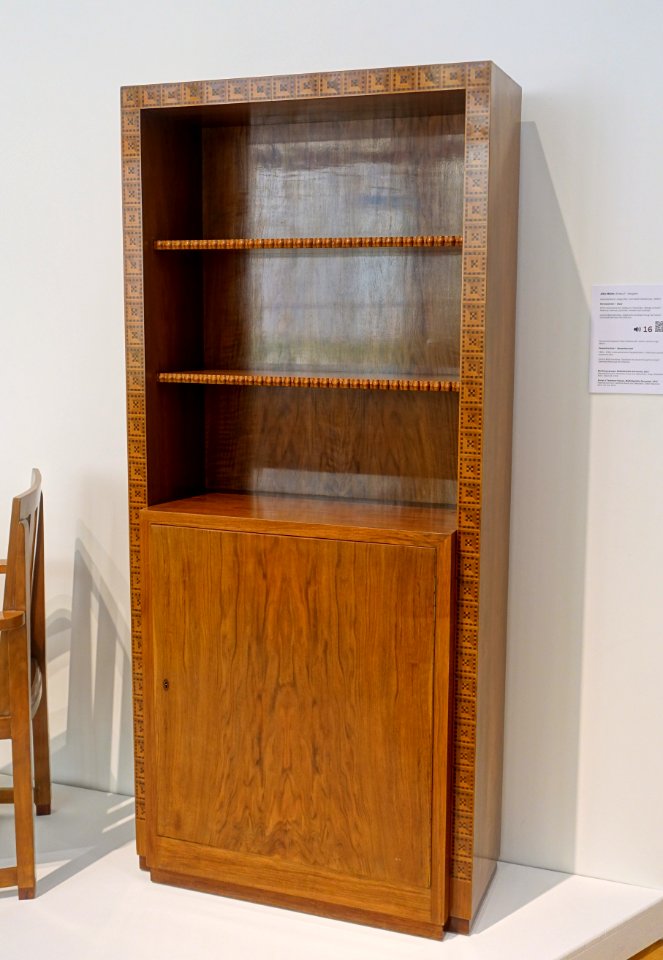 Study by Albin Muller, 4 of 4, Hofmobelfabrik Ludwig Alter, 1914, American nutwood, palisander - Museum Künstlerkolonie Darmstadt - Mathildenhöhe - Darmstadt, Germany - DSC06020