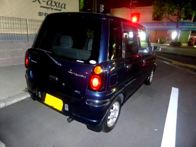 Subaru PLEO Nesta RG (RA1) at night rear