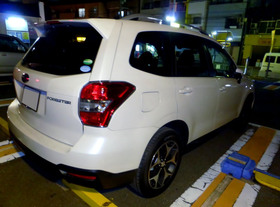 Subaru FORESTER 2.0i-S EyeSight (SJ) at night rear