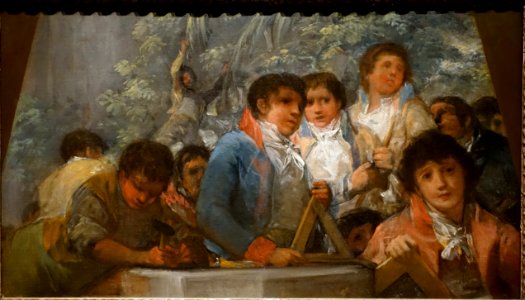 Students from the Pestalozzian Academy (fragment), by Francisco José de Goya y Lucientes, Spanish, c. 1806-1807, oil on canvas - Meadows Museum - Southern Methodist University - DSC05331