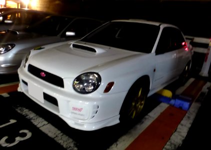 Subaru IMPREZA WRX STi (GDA) at night front