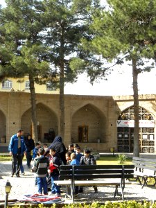Students in Shah Abbasi caravansary of Nishapur 11
