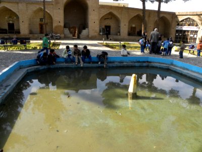 Students in Shah Abbasi caravansary of Nishapur 05