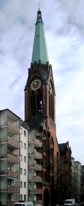 St-Simeon-Kirche Straßenansicht