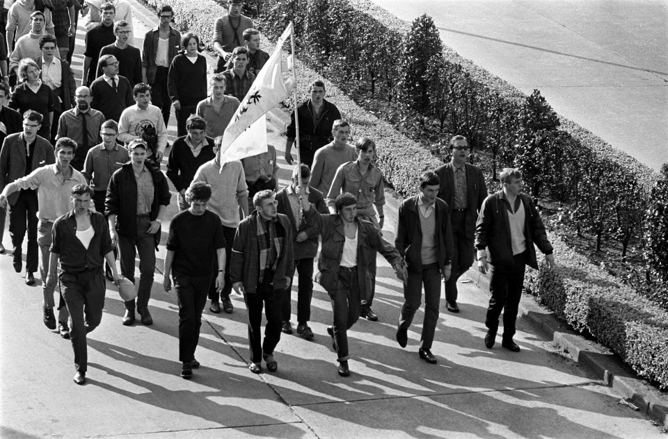 Studenten, betogingen, België, Bestanddeelnr 919-6466