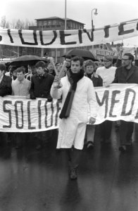 Studenten demonstreren tegen Numerus Fixus, Bestanddeelnr 921-8337