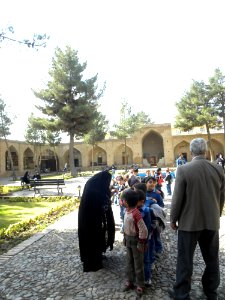 Students in Shah Abbasi caravansary of Nishapur 13
