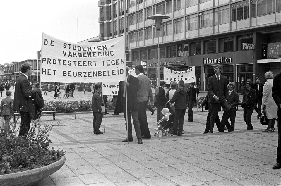 Studenten, betogingen, Bestanddeelnr 919-6207