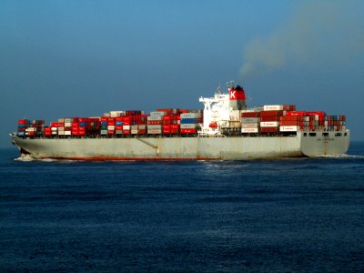 Suez Canal Bridge p2, leaving Port of Rotterdam, Holland 04-Jan-2006