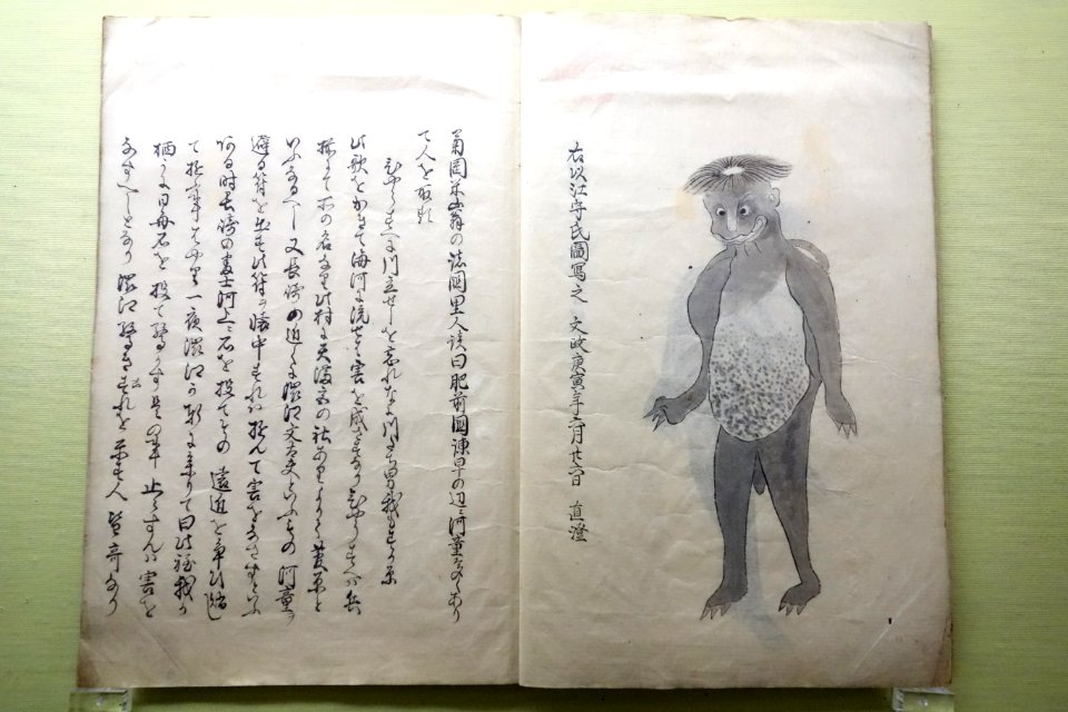Suiko (Water monster), Edo period, Tenmei era (1781-1789), ink on paper - Tokyo National Museum - DSC05501