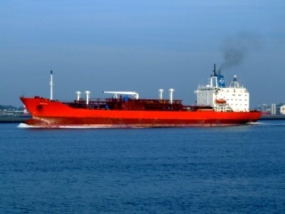 Suffolk leaving Port of Rotterdam, Holland 18-Jan-2005