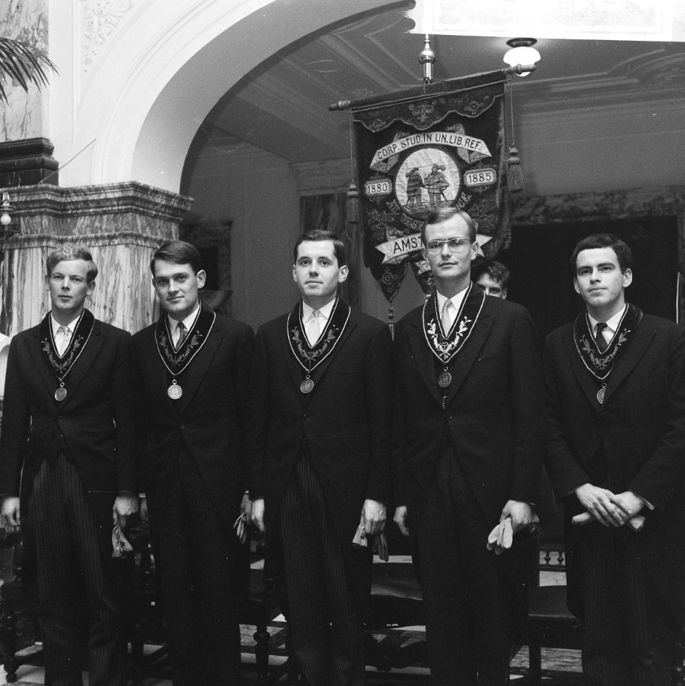 Studenten behorend tot een vereniging (vermoedelijk), Bestanddeelnr 918-3181