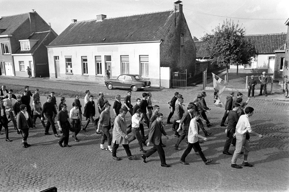 Studenten, betogingen, België, Bestanddeelnr 919-6467