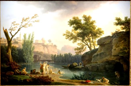 Summer Evening, Landscape in Italy, view 1, by Joseph Vernet, 1773, oil on canvas - National Museum of Western Art, Tokyo - DSC08527