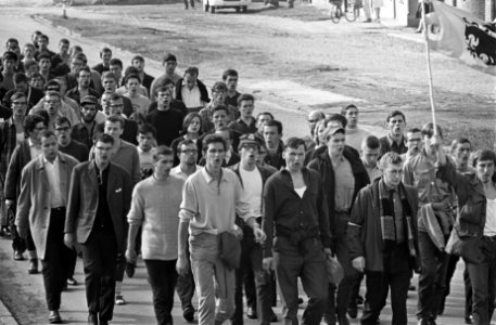 Studenten, betogingen, België, Bestanddeelnr 919-6460
