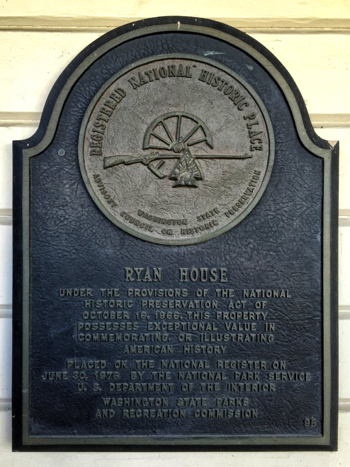 Sumner, WA — Ryan House NRHP plaque