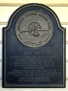 Sumner, WA — Ryan House NRHP plaque