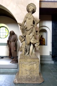 Summer - Four Seasons by the workshop of Johann Joachim Gunther, originally at Castle Bruchsal, Baden, near Karlsruhe, c. 1760-1765, sandstone - Adolphus Busch Hall - Harvard University - DSC05679