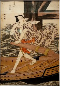 Summer Traffic, by Utagawa Kunisada (Toyokuni III), Japan, Edo period, 1800s AD, woodblock print on paper - Tokyo National Museum - Tokyo, Japan - DSC09267