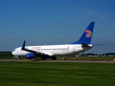 SU-GCO EgyptAir Boeing 737-866(WL) at Schiphol (AMS - EHAM), The Netherlands, 16may2014, pic-5