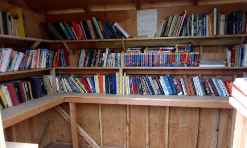 Summit NJ transfer station featuring shed to recycle books photo