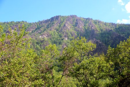 Sugarland Mountain viewed from Chimney Tops overlook, May 2017