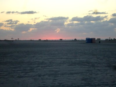 Sun about to rise at beach at Wildwood New Jersey photo