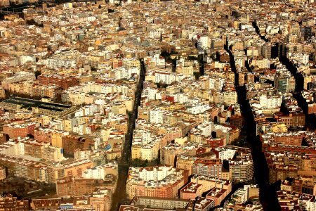 Aerial view valence spain