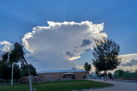 Sun behind Clouds