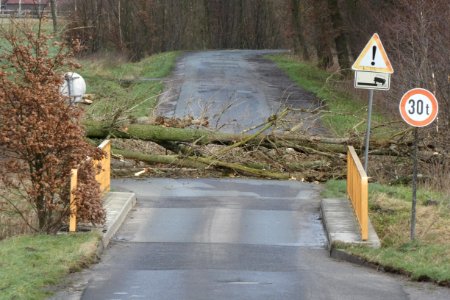Sturmtief Friederike - Gescher Brücke (1)