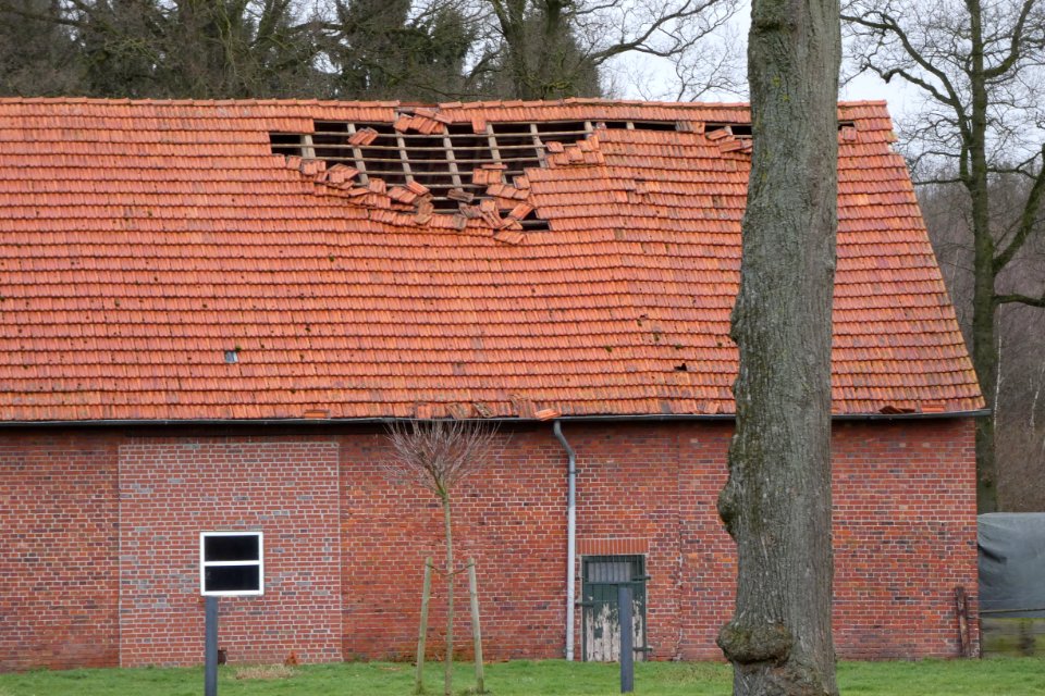 Sturmtief Friederike - Gescher Bauernhof