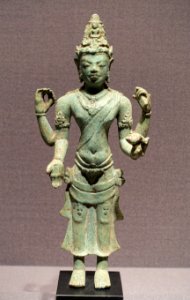 Standing Avalokitesvara, Indonesia, Central Java period, 700s-800s AD, bronze - Tokyo National Museum - Tokyo, Japan - DSC08794 photo