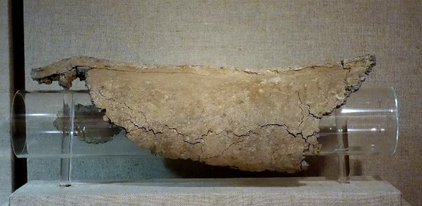Stamped water pipe, Roman, Rome, 1st-3rd century AD, lead - Spurlock Museum, UIUC - DSC05892