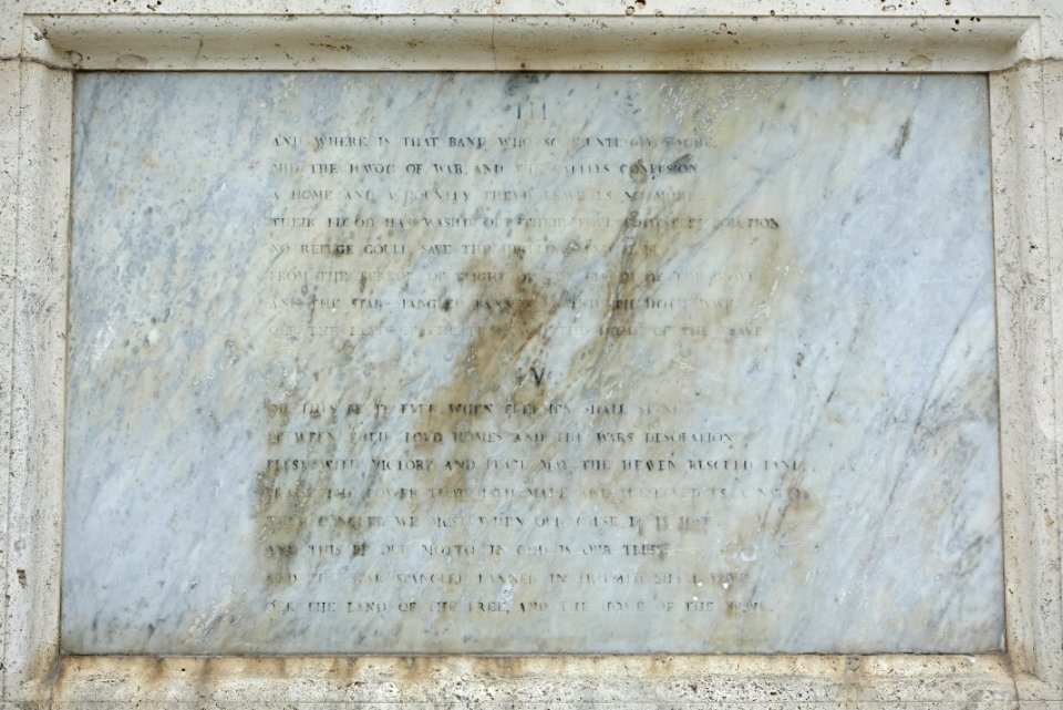 Star Spangled Banner Monument base - Golden Gate Park, San Francisco, CA - DSC05306