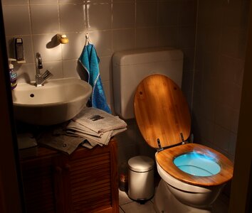 Sanitaryblock toilet cabin hygienic photo