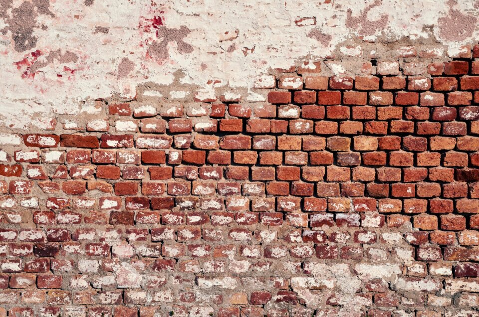 Brick wall background old building
