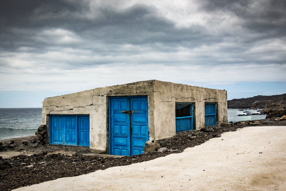 Blue home building clouds