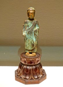 Standing Bhaisajyaguru, Korea, Three Kingdoms period, 600s AD, bronze - Tokyo National Museum - Tokyo, Japan - DSC08258