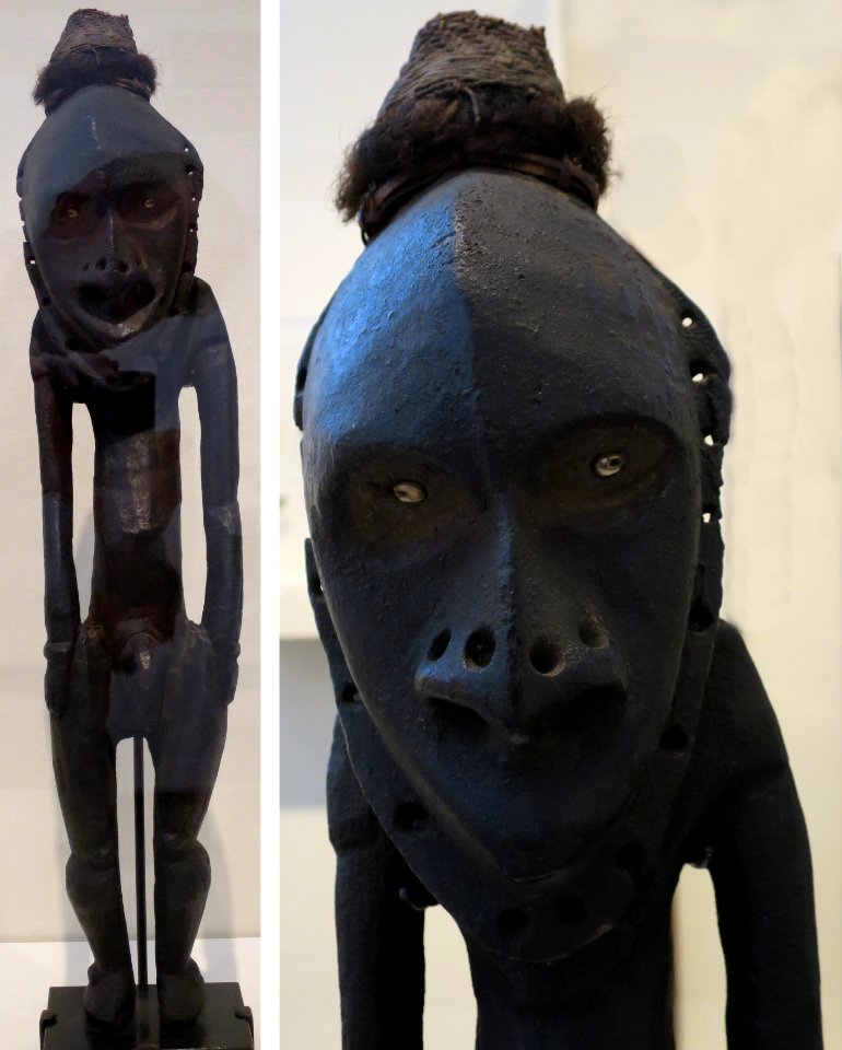 Standing male ancestor figure, Lower Sepik River region, Honolulu Museum of Art, 5105.1