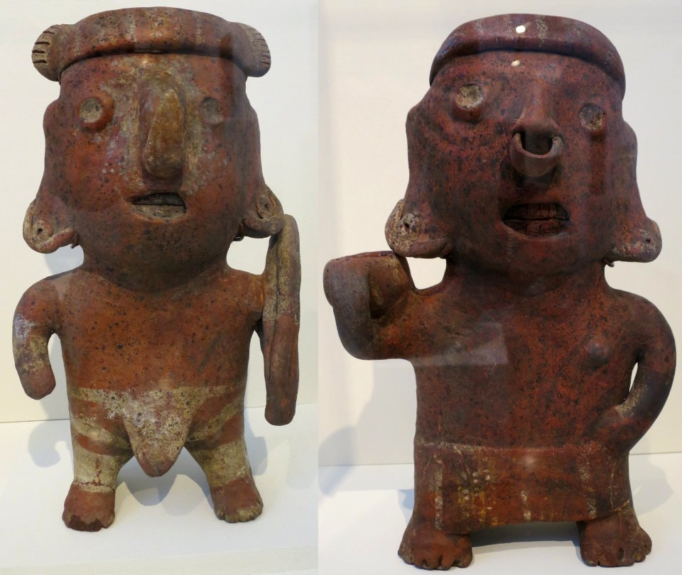 Standing male and female figures, Nayarit, Honolulu Museum of Art, 8849.1