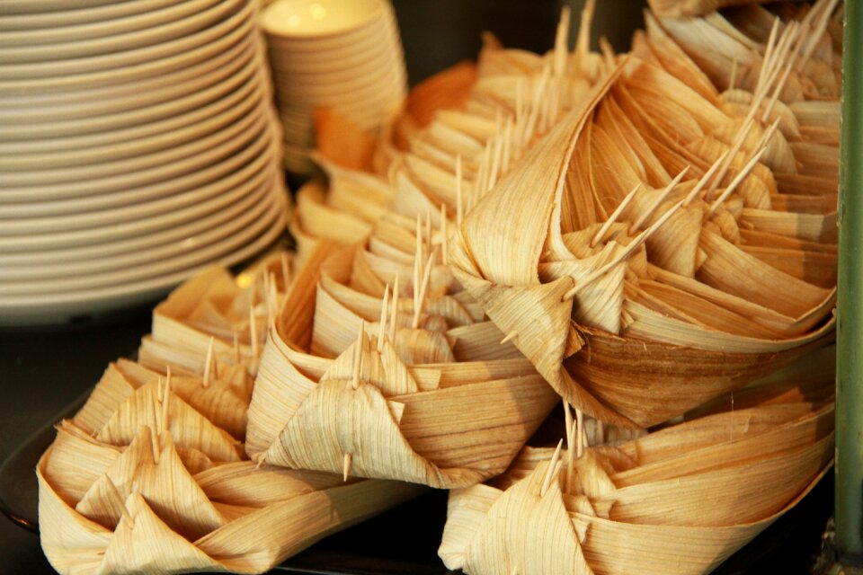 Catering bamboo decoration
