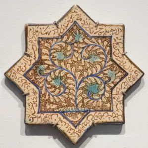 Star tile from Iran, Ilkhanid period, Honolulu Museum of Art VI photo
