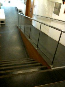 Stairs and ramp at Israel Museum IMG 0402