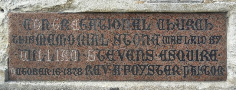 Stanley Court (Former United Reformed Church), Lewes Road, Brighton (August 2013) (Foundation Stone)