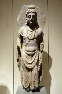 Standing Bodhisattva, Gandhara, 2nd-3rd century AD, schist - Ethnological Museum, Berlin - DSC01660