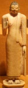 Standing Buddha from Sri Lanka, 18th century, ivory, Honolulu Academy of Arts