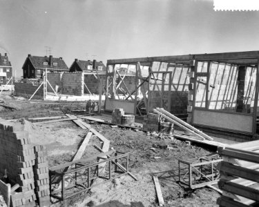 Staking van de bouwvakarbeiders in Rotterdam, Bestanddeelnr 911-0784