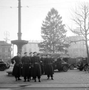 Staking te Luik, soldaten op wacht, Bestanddeelnr 911-9678